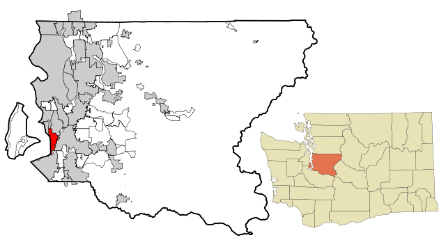 Des Moines Washington king County map